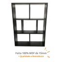 Ver imagem 2 de Estante Suspensa para Livros MDF com Prateleira e Divisória:Preto