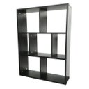 Ver imagem 1 de Estante Suspensa para Livros MDF com Prateleira e Divisória:Preto