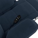 Ver mais imagens de Poltrona do Papai Reclinável Melim Elétrica Led Massagem Veludo Azul Fh1