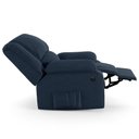 Ver imagem 3 de Poltrona do Papai Reclinável Melim Elétrica Led Massagem Veludo Azul Fh1