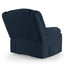Ver imagem 5 de Poltrona do Papai Reclinável Melim Elétrica Led Massagem Veludo Azul Fh1