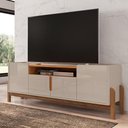 Ver imagem 1 de Rack para TV Sue 60 Polegadas 170cm MDF Off White Cedro Casa D Móveis