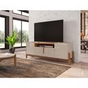Ver imagem 2 de Rack para TV Sue 60 Polegadas 170cm MDF Off White Cedro Casa D Móveis