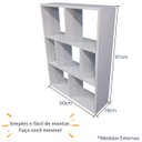 Ver imagem 4 de Estante Suspensa para Livros MDF com Prateleira e Divisória:Branco