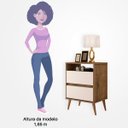 Ver imagem 4 de Mesa de Cabeceira 2 Gavetas Lotus J&A Móveis