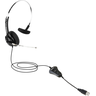 Headset Telemarketing Call Center Fone Monoauricular Corporativo Com Cabo Usb Microfone Removível In - 1