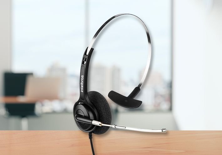 Headset Telemarketing Call Center Fone Monoauricular Corporativo Com Cabo Usb Microfone Removível In - 11