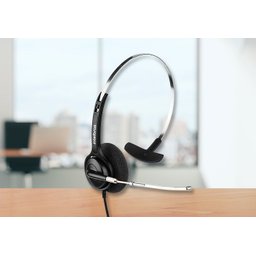 Headset Telemarketing Call Center Fone Monoauricular Corporativo Com Cabo Usb Microfone Removível In - 11