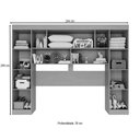 Ver imagem 4 de Guarda-roupa Casal Modulado Odin Premium 4 Portas Jequitibá/granizo - Pnr Móveis
