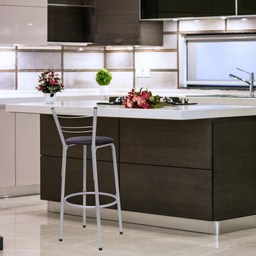 Banqueta para Balcão Flórida Prata Bistrô Ilhas Cozinha Gourmet Bares - 6