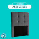 Ver imagem 5 de Cabeceira Estofada Solteiro Alice Nature Veludo Grafite 88x136