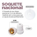 Ver imagem 4 de Cúpula de Abajur 39x13x29cm de Tecido Algodão Soquete Nacional Ref 09A