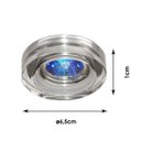 Ver imagem 2 de Spot Embutir Redondo Cristal 1cmx6,5cm 35W Gu10 Bella Iluminação Bivolt