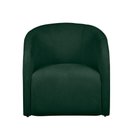 Ver imagem 6 de Poltrona Decorativa Recepção Lara Tecido Requinte Bouclê Cor Verde