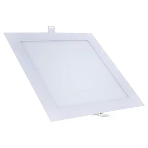 Painel Luminária Plafon Embutir LED Quadrado 18w 6500k - Economax