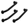 Barra de Apoio Alça Inox 60cm Kit 3 Unidades Preto Idoso Deficiente Cadeirante Segurança Banheiro - 1