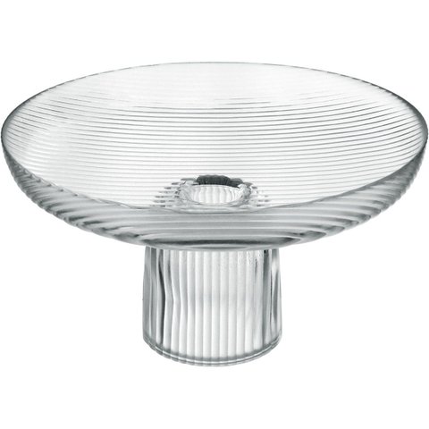 Centro Mesa Fruteira Home&co com Pe Vidro 17x30 Transparente