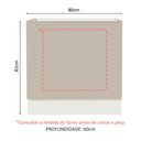 Ver imagem 2 de Balcão para Forno de Embutir 80 X 60 Cm sem Tampo Branco/crema Agata Madesa