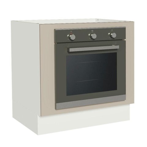 Balcão para Forno de Embutir 80 X 60 Cm sem Tampo Branco/crema Agata Madesa