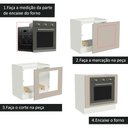Ver imagem 4 de Balcão para Forno de Embutir 80 X 60 Cm sem Tampo Branco/crema Agata Madesa