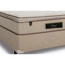 Ver imagem 4 de Cama Box Queen: Colchão Molas Ensacadas Luckspuma MasterPocket Cloud One Side + Base CRC Suede