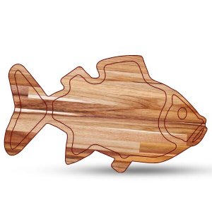 Tábua de Carne para Churrasco Teca Peixe
