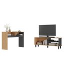Ver imagem 5 de Conjunto Sala de Estar 2 Peças Rack para TV com Aparador Ibiza
