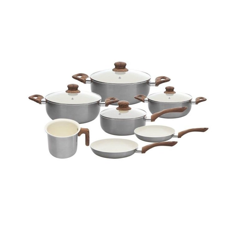 Conjunto de Panelas New York 7 Peças Revestimento Cerâmica - Casambiente Conjunto de Panelas New York 7 Peças Revestimento Cerâmica - Casambiente