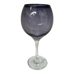 Taça Cálice Negro Altar 20 cm 400 ml em Vidro