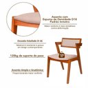 Ver imagem 6 de Kit 4 Cadeiras Madeira Maciça e Estofada Ímola Authentic Espresso Móveis
