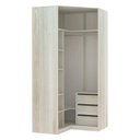 Ver imagem 2 de Guarda-roupa Solteiro Luciane Canto Diagonal Prime Plus 2 Portas