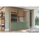 Ver imagem 3 de Torre Quente de Cozinha Paneleiro Botanic M627 2 Fornos C- 3 Portas 70cm Nogueira-Verde Oliva -