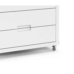 Gaveteiro Tutto New Branco Soft - Matic Móveis - 3 Gaveteiro Tutto New Branco Soft - Matic Móveis - 3