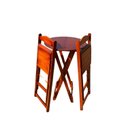 Ver imagem 7 de Conjunto Mesa Bistrô Dobrável com 2 Banquetas de Madeira Maciça Mel