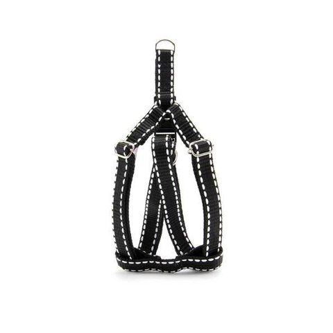 Peitoral cachorro Smooty Pet P Listrado:Preto