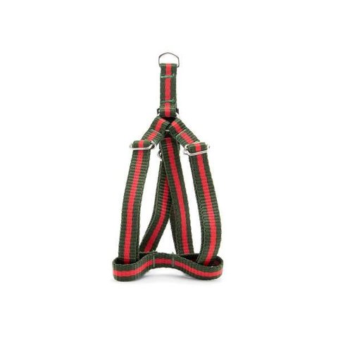 Peitoral cachorro Smooty Pet P Listrado:Verde