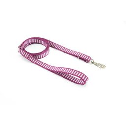 Guia cachorro Smooty Pet com regulagem P Listrada:Vinho - 1
