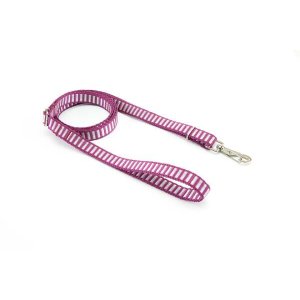 Guia cachorro Smooty Pet com regulagem P Listrada:Vinho