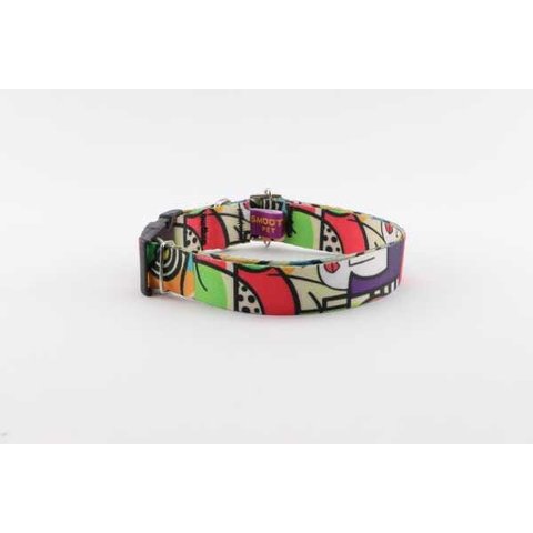 Coleira cachorro Smooty Pet Abstrata:M