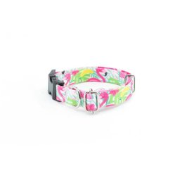 Coleira e Guia Smooty Pet Flamingo P kit - 2