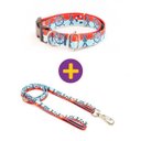 Ver imagem 1 de Coleira e Guia Smooty Pet Marinheiro P kit