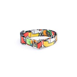 Coleira e Guia Smooty Pet Abstrata M kit - 2