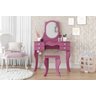 Penteadeira Princesa Branca - Patrimar Móveis - Pink - 1