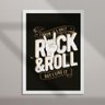 Quadro Decorativo Rock and Roll-20x30-Preta - 1