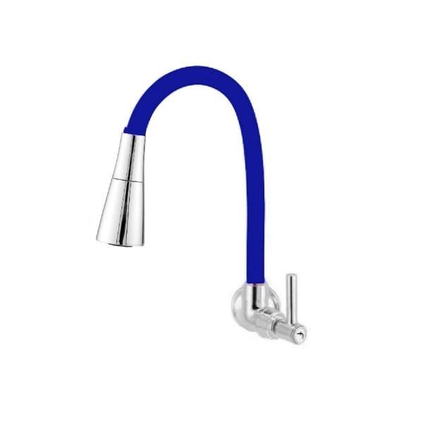 Torneira Gourmet silicone Cozinha 2 Jatos Parede - AZUL - 1