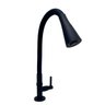 Torneira Gourmet Bancada Flexivel Base Preta com Cone Preto - 1