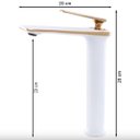 Ver imagem 3 de Torneira Misturador Monocomando Bica Alta Branco/dou Petra