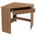 Ver imagem 3 de Mesa Escrivaninha de Canto 1 Gaveta Amêndoa Me4169 - Tecno Mobili
