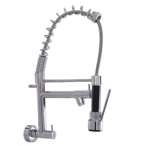 Torneira Cozinha Gourmet Parede Bica Móvel Ducha Água Fria - 2