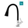 Torneira Gourmet Flexível Cozinha Luxo Alta 2 Jatos Preta - 1